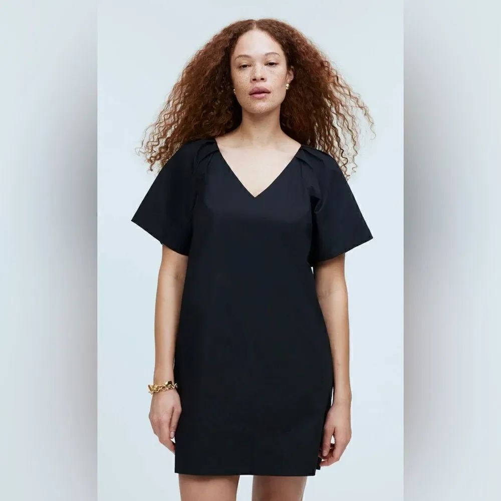 Madewell V-Neck Mini Shirtdress